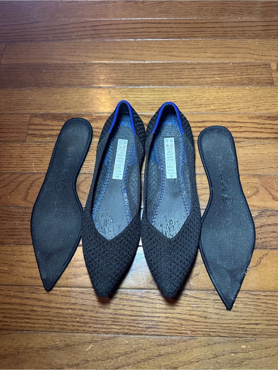 Rothy's Shoes - Rothy's The Point Black Honeycomb Flats -  W10